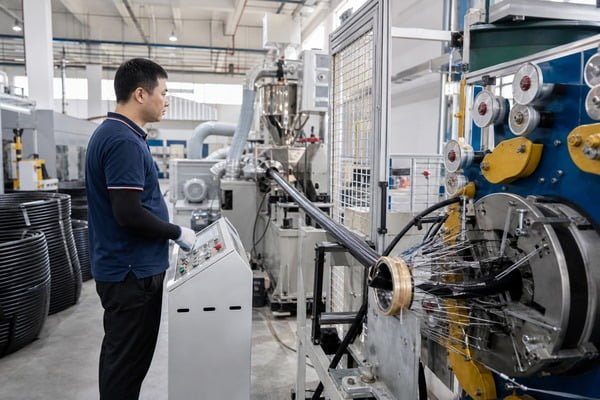 automotive AC hose batch quality inspection